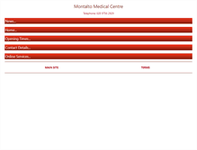 Tablet Screenshot of montaltomedicalcentre.co.uk